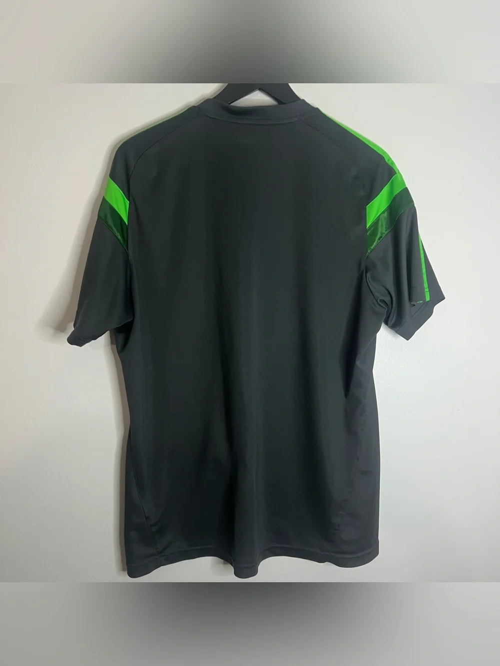 Mexico National Team Training Jersey Mens Large Gray Adidas 2014 AdiZero Futbol